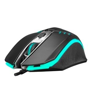 Everest SM-G97 GANK Usb Siyah Rainbow Aydınlatmalı Gaming Oyuncu Mouse