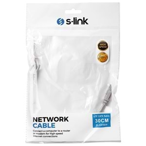 S-link SL-CAT6030TR 30cm Turuncu Utp CAT6 Kablo