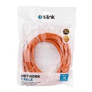 S-link SL-CAT605TR 5m Turuncu CAT6 Kablo