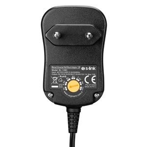 S-link SL-128C 3V/4,5V/5V/6V/7,5V/9V/12V 1A 12W (5.5*2.1) 8 Uçlu Adaptör