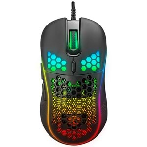 Everest SM-G66 X-HOLE Usb Siyah 7D Optik 8000dpi LED Işıklı Gaming Oyuncu Mouse