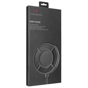 Thronmax P1 PROOF-POP FILTER Siyah 360° Ayarlı Pop Filtreli Metal Mesh Mikrofon Filtresi