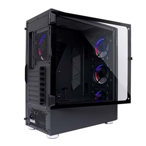 Rampage X-HORSE Tempered Glass 650W 80 Plus Bronze 4*Rainbow Fan 1*Usb 3.0 1*Usb 2.0 Gaming Kasa