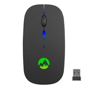 Everest SMW-710 Usb 2.4Ghz Siyah Ledli 800/1200/1600dpi Şarjlı Kablosuz Mouse