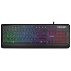 Everest KB-R59 FORZA Siyah Usb Rainbow Backlight klavye