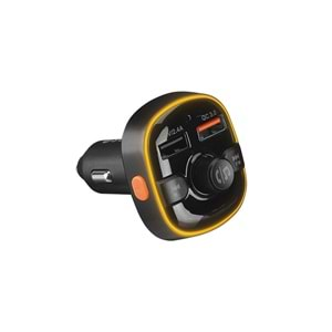 S-link SL-BT240 RGB Bluetooth V5.0 Led Ekran Tf Kartlı Çift USB Qualcomm QC3.0 Hızlı Şarjlı Fm Transitter