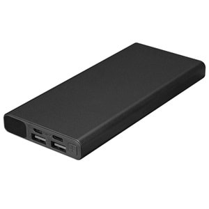 S-link IP-K27 10000mAh 2*USB+Micro+Type-C Metal Kasa Siyah LCD Ekranlı Taşınabilir Pil Şarj Cihazı