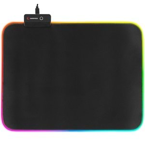 Rampage MP-23 Siyah 252*328*3mm RGB Ledli Gaming Mouse Pad