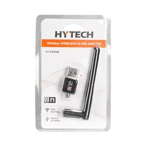 Hytech HY-XW8188 150Mbps 2.4GHz 2dBi Harici Antenli Usb Kablosuz Adaptör