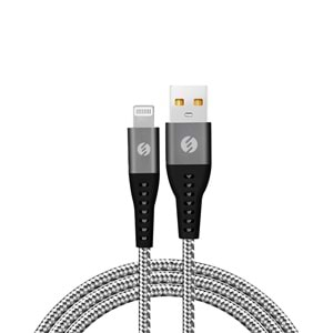 S-link SL-STM60L 3A Fast Şarj Lightning Gri Data + Sarj Kablosu