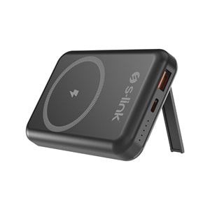 S-link G103 10000mAh PD20W + QC3.0 Magsafe 15W Kablosuz USB+Type-C Siyah Taşınabilir Pil Şarj Cihazı Powerbank