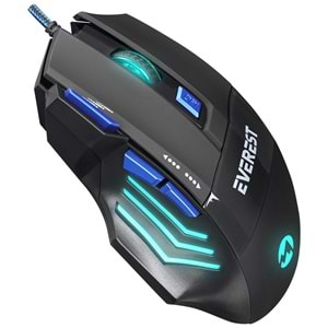 Everest SM-G23 X-SPEED Siyah/Gümüş 2in1 7200dpi Makrolu Oyuncu Mouse +Gaming Mouse Pad