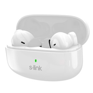 S-link EARDOPES SL-TWS08 Beyaz 4 Mikrofonlu Enc Dual Mıc. TWS 50/500mah BT Mikrofonlu Kulaklık