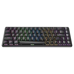 Rampage REBEL Siyah Low Profile BLUE SWITCH Mekanik Gaming Oyuncu Klavye US Layout English Rainbow