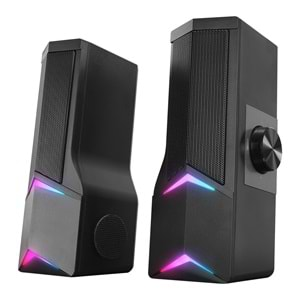 Rampage Elegant X10 2.0 Bluetoothlu Rms 3W*2 RGB Işıklı Multimedia Usb 5V 45dB Gaming Oyuncu Speaker