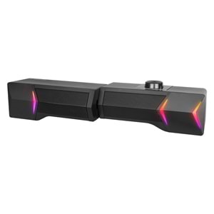 Rampage Elegant X10 2.0 Bluetoothlu Rms 3W*2 RGB Işıklı Multimedia Usb 5V 45dB Gaming Oyuncu Speaker