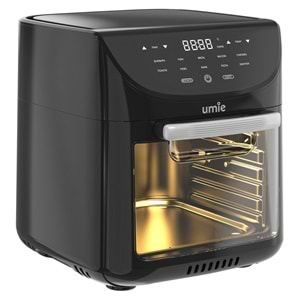 UMIE FR12 12L Siyah 1800W LED Dijital Göstergeli COMBO Oven Airfryer/Fritöz