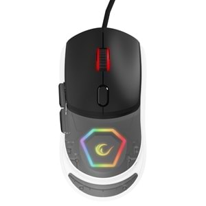 Rampage Hyalo M1 Siyah Değiştirilebilir 3 Kapaklı RGB 12000 DPI Gaming Oyuncu Mouse