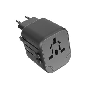 S-link SL-WL024 2*USB 2.4A Yedek Akım Sigortalı 100-240V Universal Çevirici Priz Adaptör