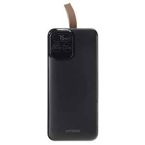 Hytech H310 30000mAh HSC22.5W PD20W+QC3.0 18W Siyah LCD Taşınabilir Pil Şarj Cihazı Powerbank