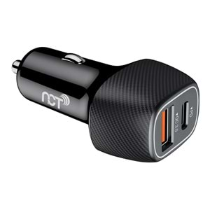 NCT Plus+ NCT-N96 38W PD20W+QC18W PD+USB Siyah Araç Şarj Cihazı