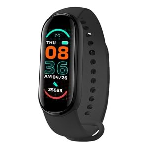 Everest EVER FIT W23 Android/IOS Smart Watch 110mAh Kalp Atışı Sensörlü Siyah Akıllı Bileklik Saat