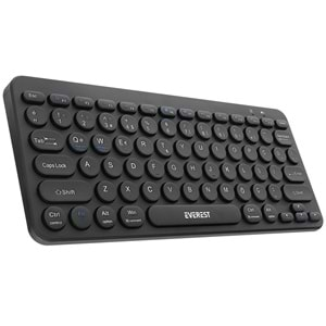 Everest KB-BT16 Siyah 2.4G+BT1+BT2 Q Klavye