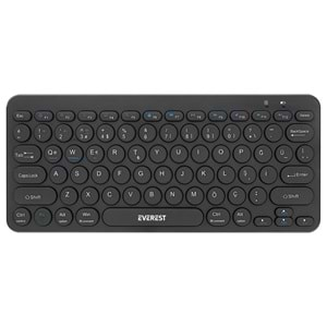 Everest KB-BT16 Siyah 2.4G+BT1+BT2 Q Klavye