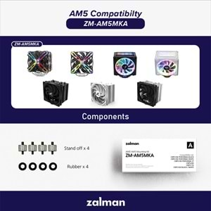 Zalman ZM-AM5MKA CNPS16X 20X Uyumlu Intel LGA1200LGA1700 Soket Montaj Kiti