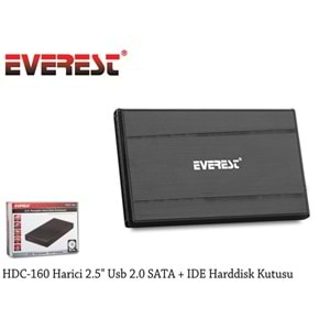 Everest HDC-160 Harici 2.5 Usb 2.0 SATA + IDE Harddisk Kutusu