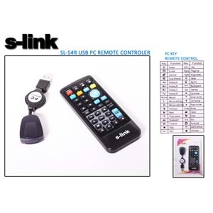 S-link SL-54R Media Center Uzaktan Kumanda