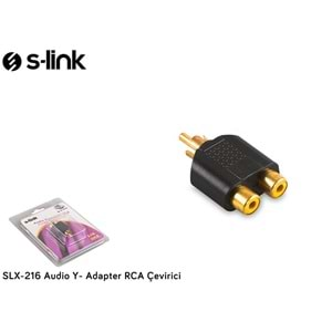 S-link SLX-216 Audio Y- Adapter RCA Çevirici