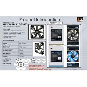 Xigmatek XLF-F1455 140*140*25mm Işıklı Kasa Fanı