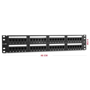 S-link SL-P648 48 Li UTP CAT6 Patch Panel