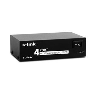 S-link SL-14AV 4Lü AV Splitter