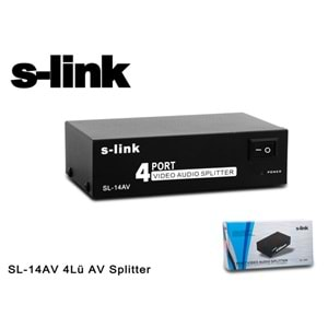 S-link SL-14AV 4Lü AV Splitter