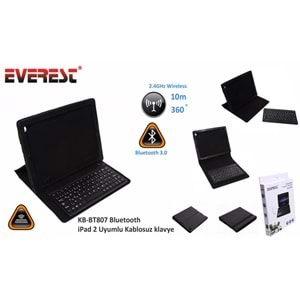 Everest KB-BT807 Bluetooth iPad 2 Uyumlu Q Multimedia Kablosuz klavye