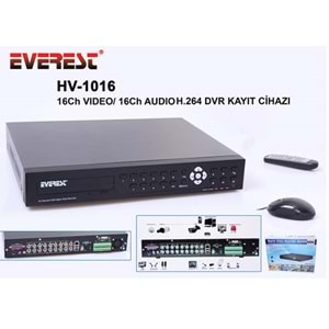 Everest HV-1016 16Ch Görüntü H.264 16Ch Ses DVR Kayıt Cihazı