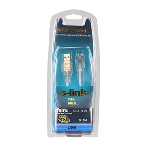 S-link SLX-419 0.3m USB AM/MICRO5P Kablosu