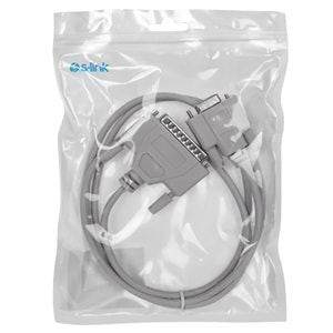 S-link SL-DB925 DB9F TO DB25m 9c+A 28AWG 2m RS232 Kablosu