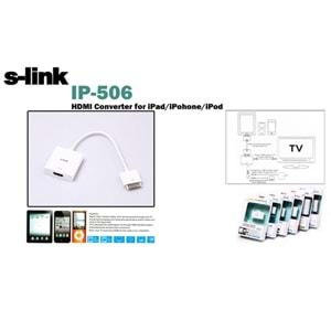 S-link IP-506 Ipod/Iphone/Ipad HDMI Konnektör