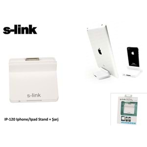 S-link IP-120 Iphone-Ipad Stand + Şarj Şarj Aleti