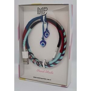 MP Hand Made Cable Lightning - Red& Blue