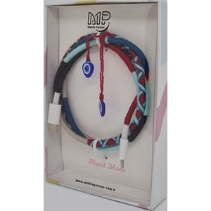 MP Hand Made Cable TYPC to Lightning -Red&Blue