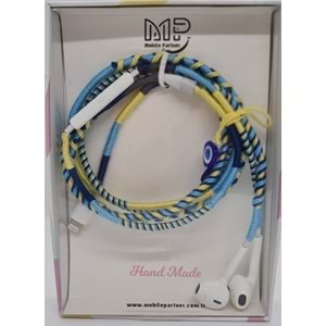 MP Hand Made Earphone Lightning - Yellow & Blue