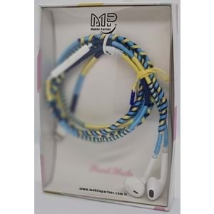 MP Hand Made Earphone Lightning - Yellow & Blue