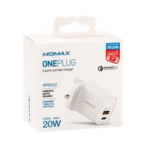 Oneplug 2-Port Fast Charger (20W)