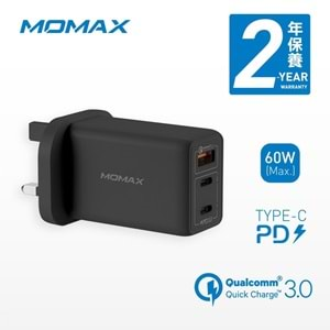 Oneplug 3-Port GaN Charger (65W) Black