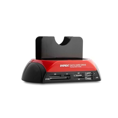 Everest HDC-385 Harici Usb 2.0 2.5- 3.5 IDE+SATA Hdd + Kart Okuyucu Docking