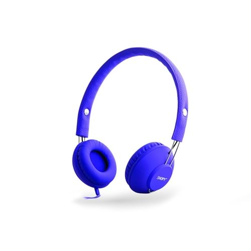 Snopy SN-933 Mavi Mobil Telefon Uyumlu Rubber Mikrofonlu Kulaklık